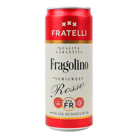 Напій вин.ігр. Fratelli Fragolino Rosso н/сол. черв. 6-6.9% 0.33 л з/б
